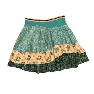 Free People Layered Patterned Skirt Size 10